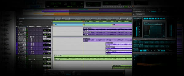 Una sesión abierta en Pro Tools